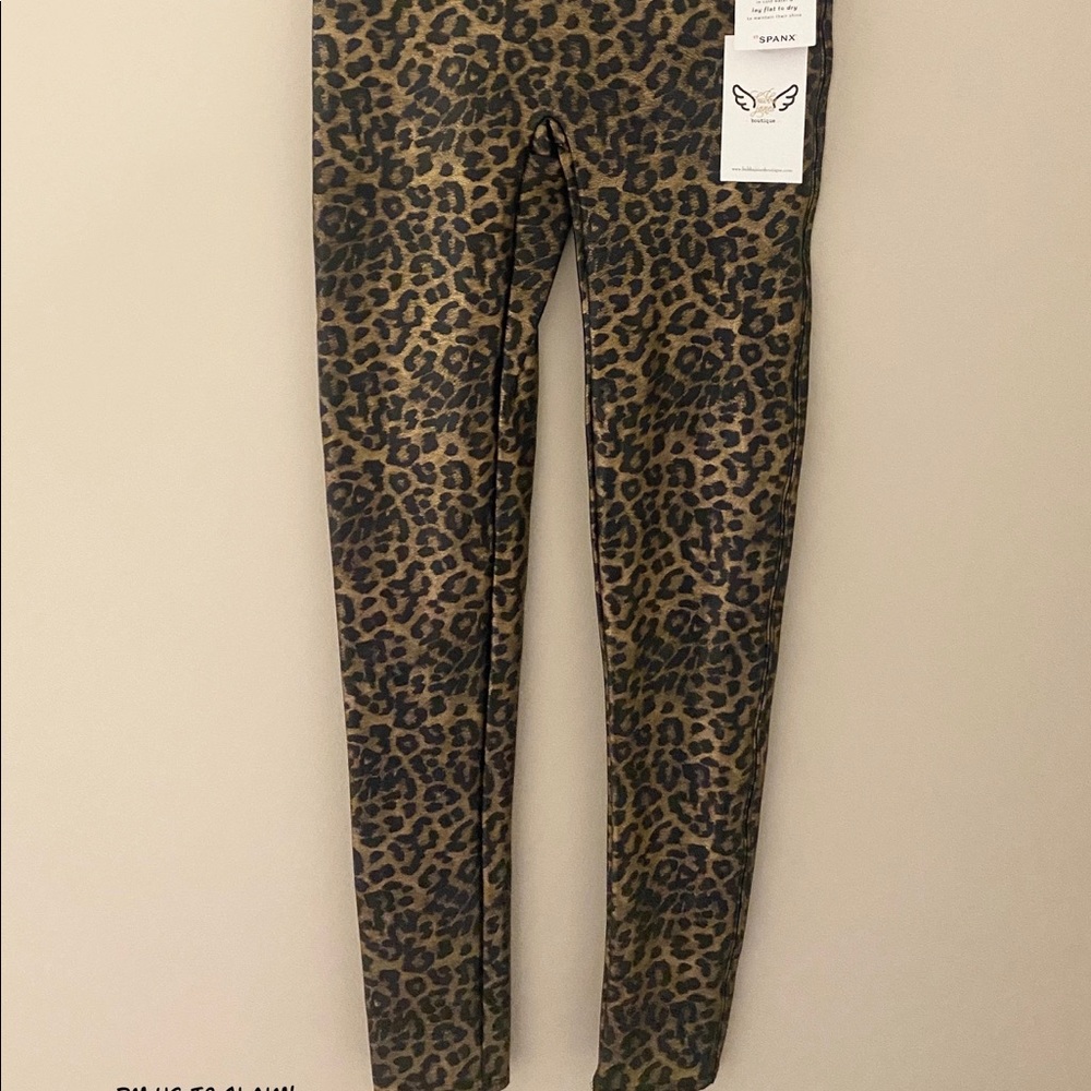 Metallic Leopard Spanx Leggings